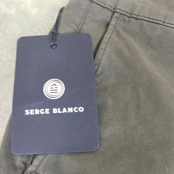 Serge Blanco Mens Gray Chino Dress Pants Size 31 New With Tags - Picture 2 of 11